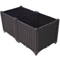 Gdfstudio Deep Raised Garden Bed Planter Box With Self Watering System For Vegetables Herbs Flowers Succulents
