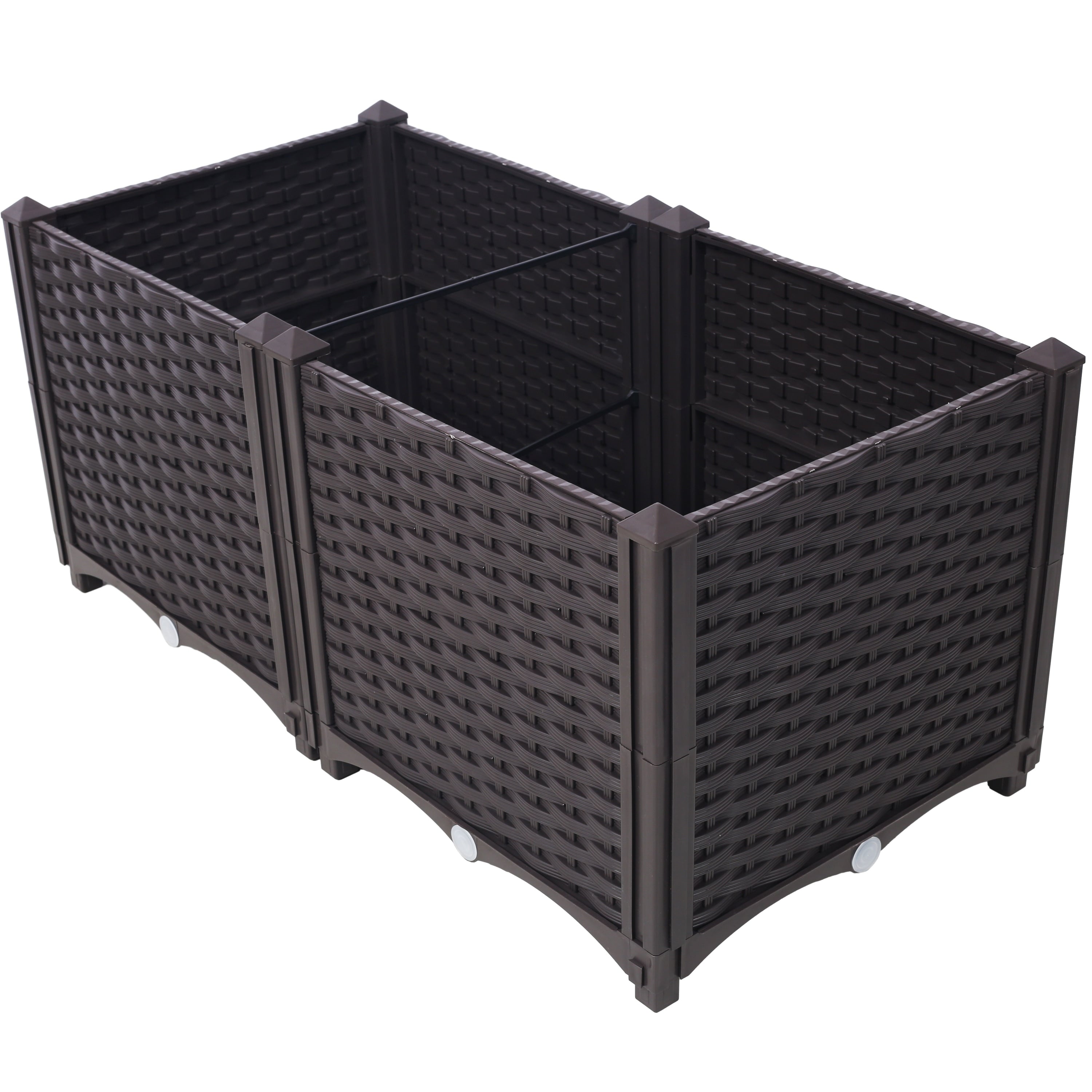 Gdfstudio Deep Raised Garden Bed Planter Box With Self Watering System For Vegetables Herbs Flowers Succulents