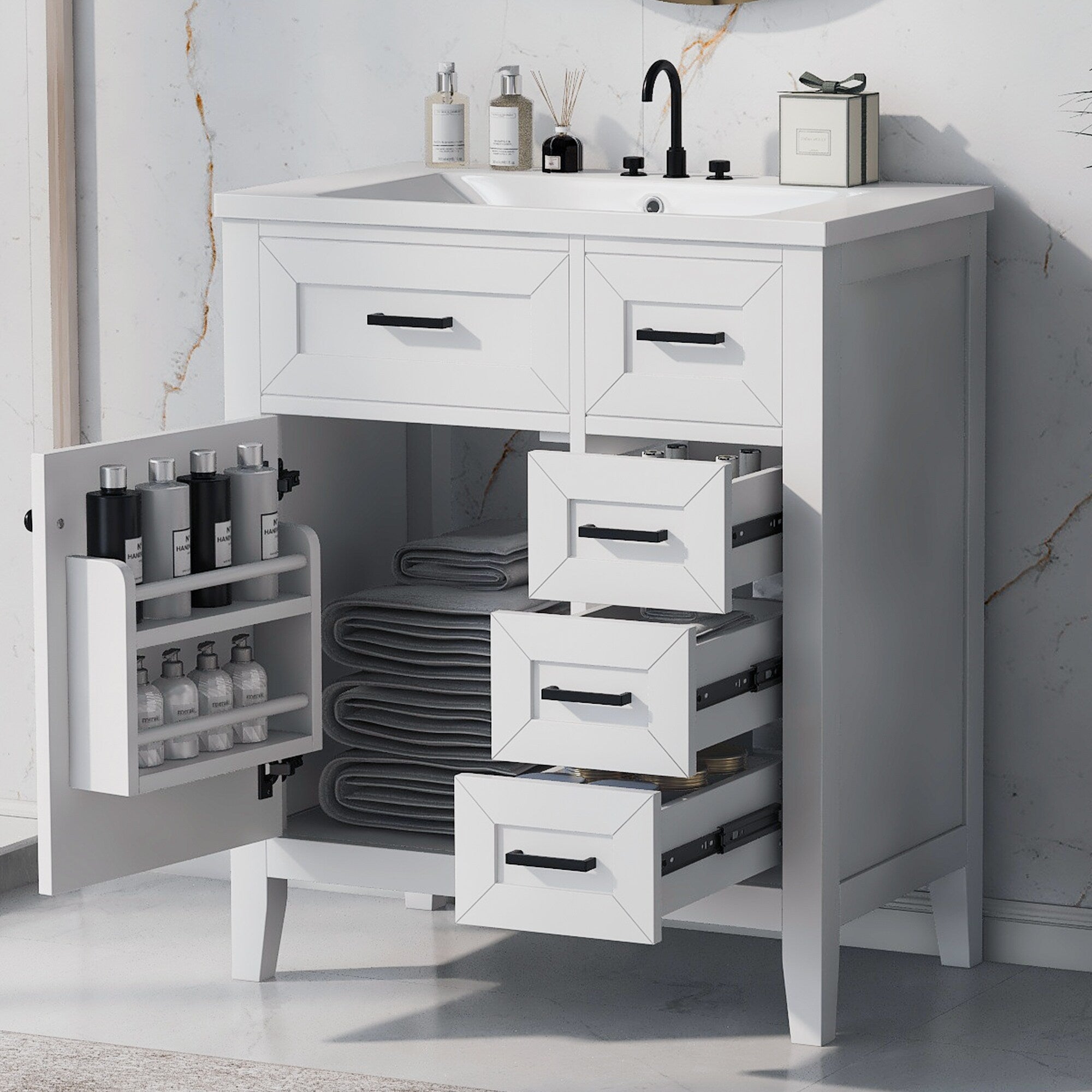 Gdfstudio Eleanor Refined Modern Bathroom Vanity Solution For Everyday Living