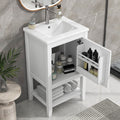 Gdfstudio Ethan Caldwell Compact Freestanding Bathroom Vanity With Smart Storage
