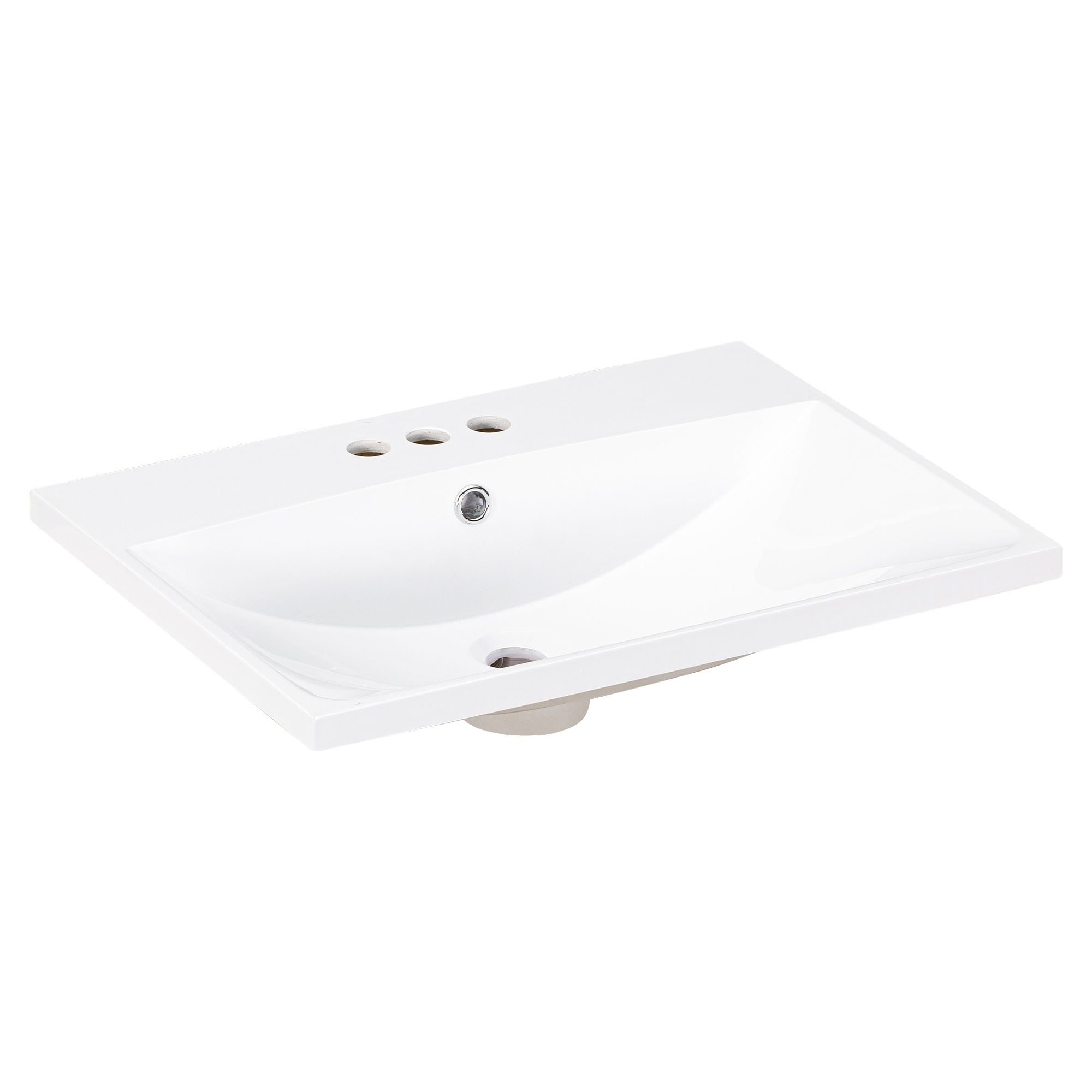 Gdfstudio Ethan Montgomery 24 Inch Single Bathroom Vanity Top With Integrated Ceramic Basin 24