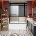 Gdfstudio Ethan Standard Frameless Sliding Shower Door With Soft Close Track And Enhanced Water Guard System