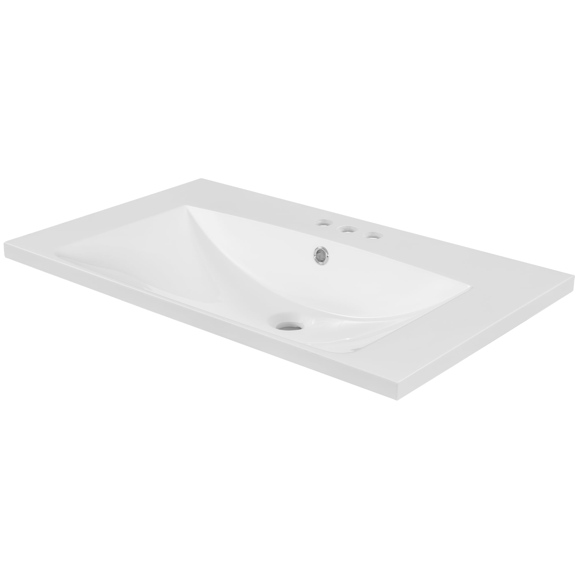 Gdfstudio Harper Caldwell 30 Inch Single Bathroom Vanity Top With Integrated Ceramic Basin 30