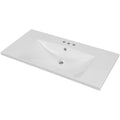 Gdfstudio Harper Caldwell 36 Inch Single Bathroom Vanity Top With Integrated Ceramic Basin 36