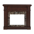 Gdfstudio Hearthstone Traditional Storage Electric Fireplace With Mantel And Realistic Led Flame