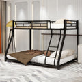 Gdfstudio Heavy Duty Metal Twin Over Full Bunk Bed With Storage
