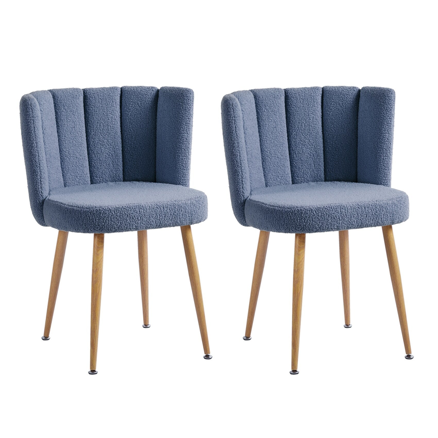 Gdfstudio Leclaie Modern Upholstered Dining Chair With Ergonomic Seat Cushion Backrest Golden Legs Set Of 2 21.26 W