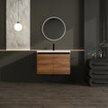 Gdfstudio Levistar Modern Wall Mounted Bathroom Vanity Set With Scratch Resistant Resin Sink Soft Close Doors