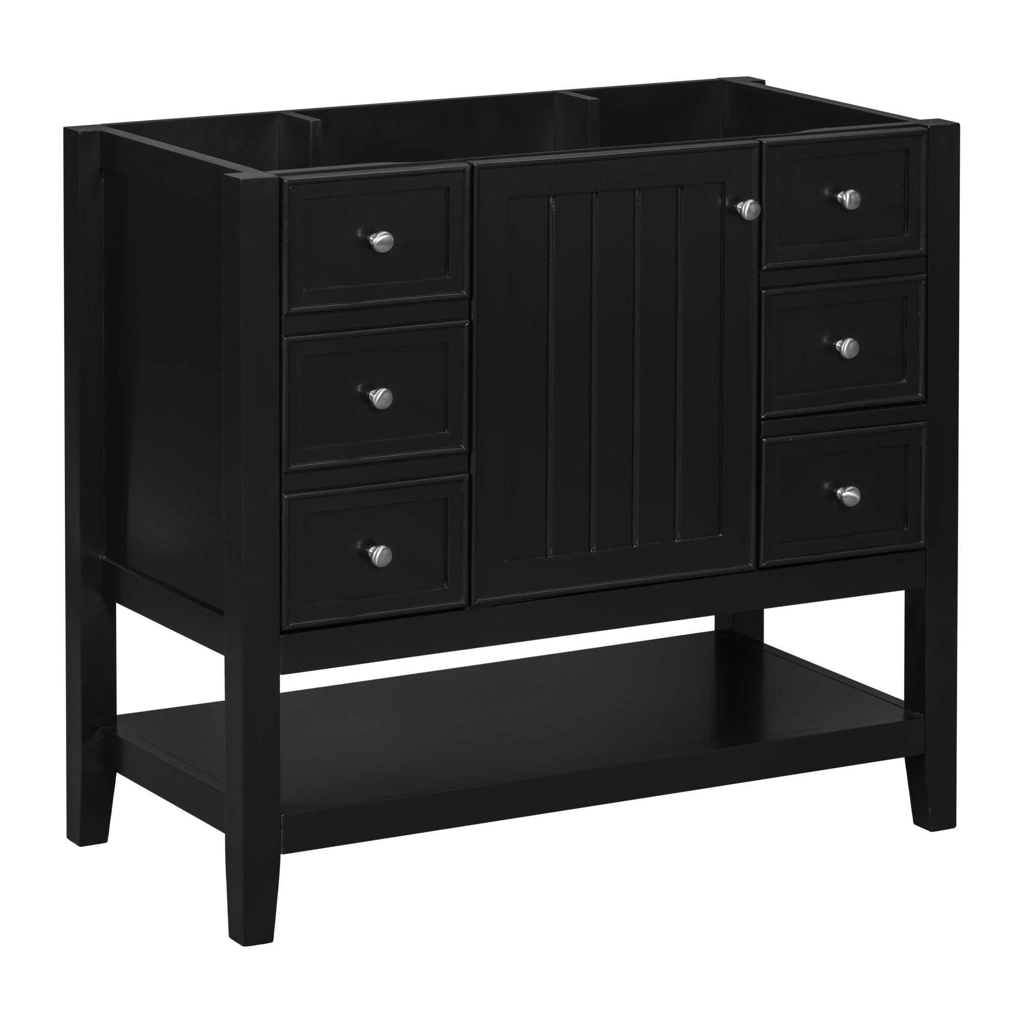 Gdfstudio Lucas Bennett 36 Inch Freestanding Bathroom Vanity Base With Versatile Storage 36