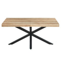 Gdfstudio Mapleton Modern Contemporary Space Saving 47.24 Metal Frame Extendable Dining Table With Telescoping Top 47.24 L