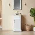 Gdfstudio Modern 18 Wood Freestanding Bathroom Vanity With Ceramic Top And Soft Close Drawer Fully Assembled