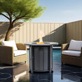 Gdfstudio Modern Outdoor 30 Propane Gas Fire Pit Table With Mosaic Ceramic Top Removable Anti Rust Lid Cover Included