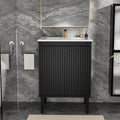 Gdfstudio Niall Modern Mid Century Freestanding Bathroom Vanity With Soft Close Doors Large Storage Spaces Without Sink