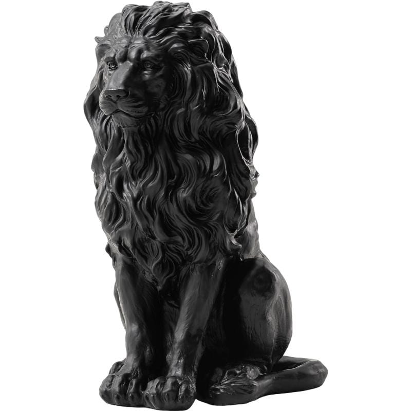Gdfstudio Resin Lion Guardian Sculpture 20.5 Outdoor Indoor Garden Villa Patriotic Decor