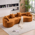 Gdfstudio Soft Upholstered 110 Curved Modular Sectional Sofa