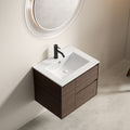 Gdfstudio Soren Modern Ceramic Bathroom Vanity Sink With Overflow Hole Resists Stains Surface Finish