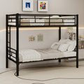 Gdfstudio Twin Over Twin Metal Convertible Bunk Bed Frame