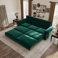 Gdfstudio Velvet 93.7 Chesterfield 3 In 1 Convertible Sofa Bed With Nailhead Trim