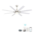 Gdfstudio Asher 66 Large Ceiling Fan With 8 Abs Blades Dimmable Led Smart App Voice Control Remote