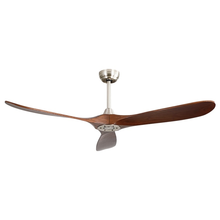 Gdfstudio Cove 60 Oversized Wood Ceiling Fan With 3 Solid Wood Blades 6500 Cfm Remote No Light