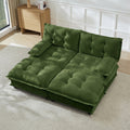 Gdfstudio Finn 77 2 Seat Cloud Modular Sleeper Sofa With 2 Ottomans And Chenille Deep Seat