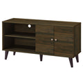 Gdfstudio Finnian Blaire Amidon Tv Stand For Tvs Up To 47.3 With 2 Shelves And 1 Cabinet Woodgrain Finish