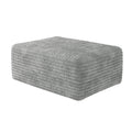 Gdfstudio Iris Corduroy Ottoman Plush Fabric Modular Sofa Component For Living Room No Assembly