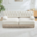Gdfstudio Jasper Penn Chesterfield Style Sofa With Velvet Fabric Button Tufted Tassel Fringe Skirt