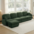 Gdfstudio Magnus Vane 137 Oversize Chenille L Shaped Sofa With Movable Ottoman Deep Seat