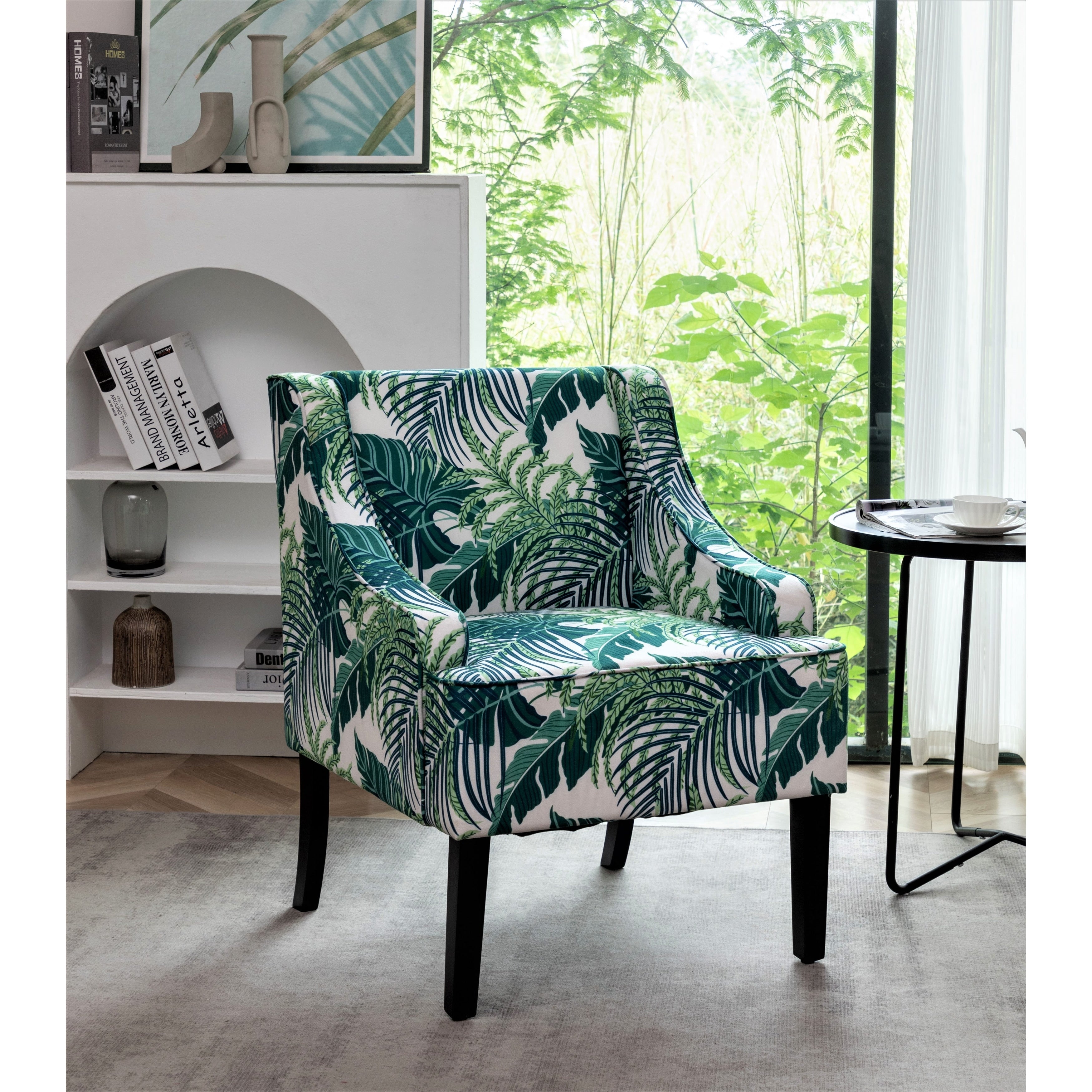 Gdfstudio Nina Upholstered Side Chair With Solid Wood Frame Versatile Accent Chair For Entryway Or Dining Room