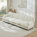 Gdfstudio Orion 138 4 Seater Cloud Modular Sectional Couch With Chenille Fabric And Lattice Cushions