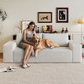 Gdfstudio Owen 71 Corduroy Sofa Deep Seat 3 Seater Couch With No Assembly Required For Living Room