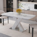 Gdfstudio Tharion Extendable Rectangle Dining Table With Wood Top And Metal Base