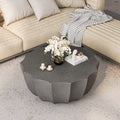 Gdfstudio Thoren Magnesium Oxide Outdoor And Indoor Coffee Table With Weather Resistant Surface