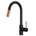Grandjoy 16 Inch High Arc Single Handle Pull Down Sprayer Kitchen Faucet With 360 Degree Swivel Spout