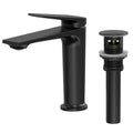 Grandjoy Single Handle Single Hole Bathroom Faucet With Pop Up Drain And Splash Free Aerator
