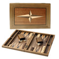 Gse 11 Premium Wooden Inlay Backgammon Board Game Set Portable Folding Backgammon Board Game With Game Pieces