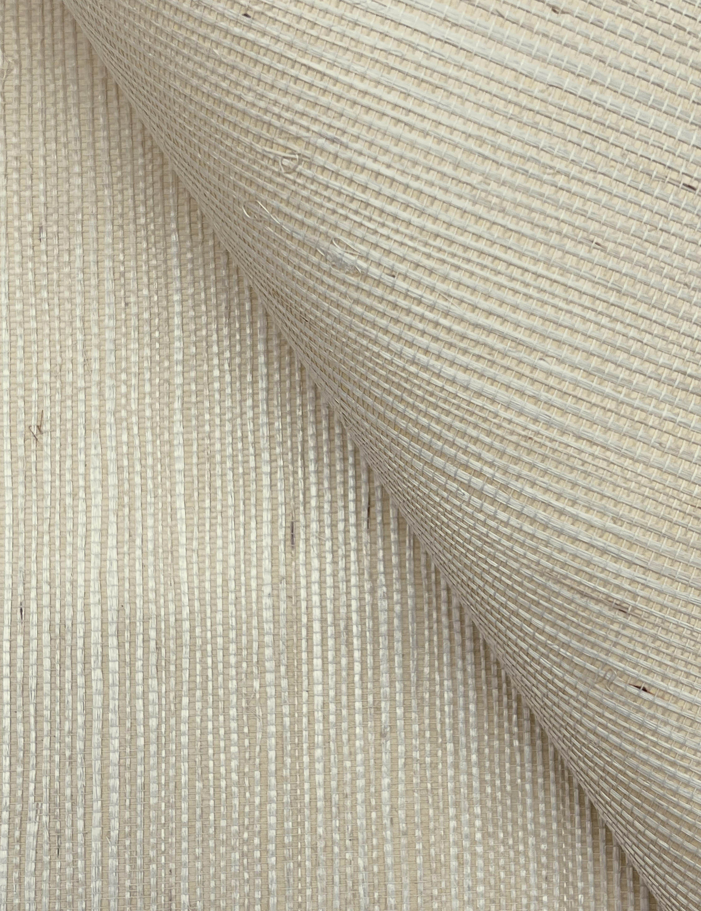 Beale Grasscloth Wallpaper Swatch, Porcelain