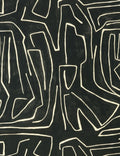 Graffito Wallpaper Swatch by Kelly Wearstler, Black