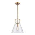 Gabby 11 Inch Wide 1 Light Mini Pendant In Brass 11In W X 11In D X 14In H