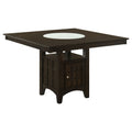 Coaster Company Cappuccino Lazy Susan Storage Dining Table Brown