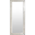 Gael Traditional Beveled 72 Inch Wall Mirror Antique Silver 30 X 72