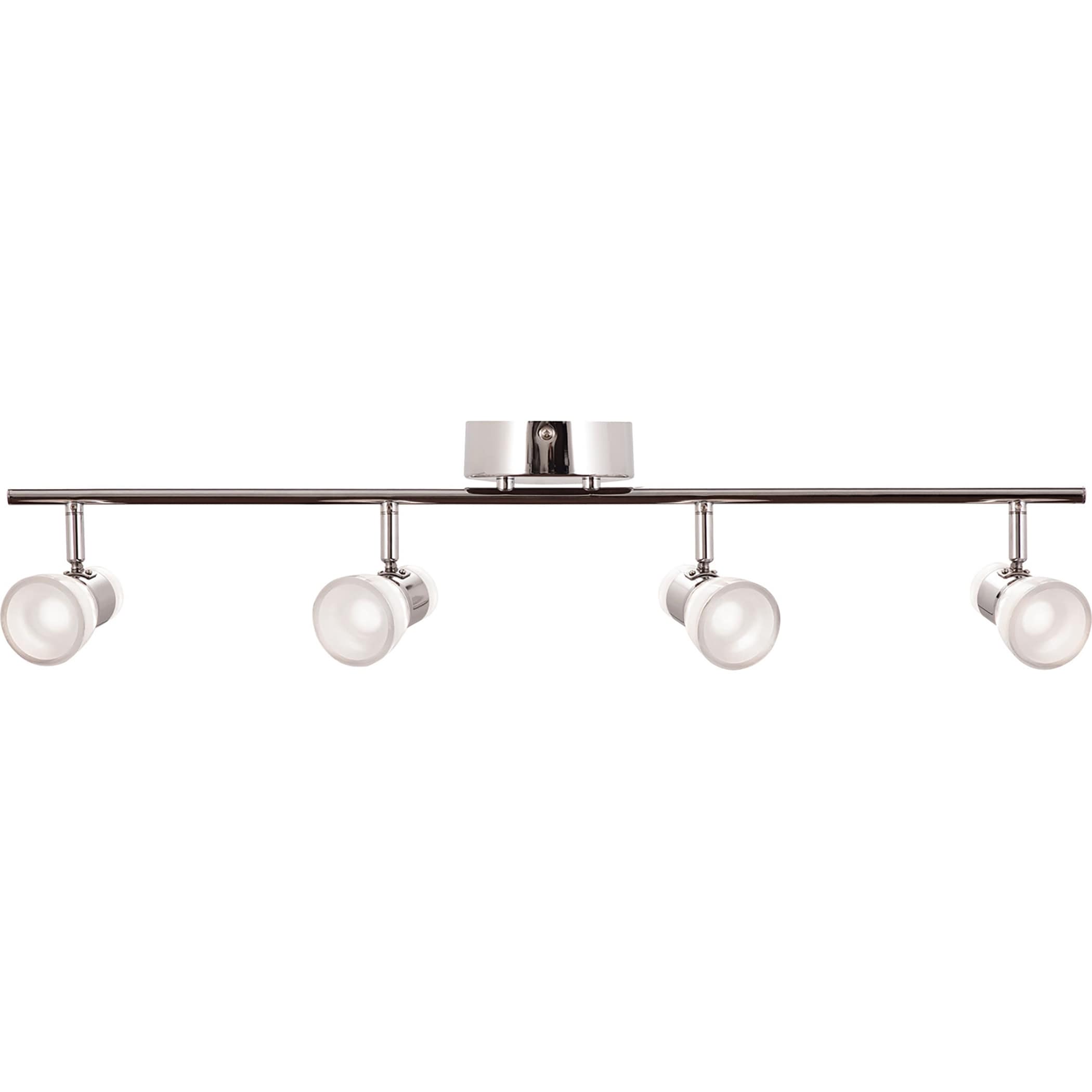 Gage 4 Light Polished Chrome Led Fixed Rail