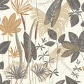 Galerie Wallcoverings Arcadia Collection Branched Leaves Metallic Finish Vinyl On Non Woven Wallpaper Roll