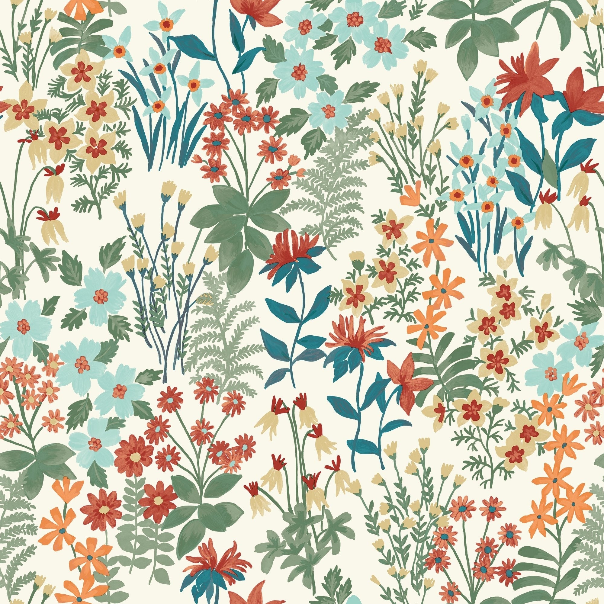 Galerie Wallcoverings Arcadia Collection Classical Floral Matte Finish Vinyl On Non Woven Wallpaper Roll