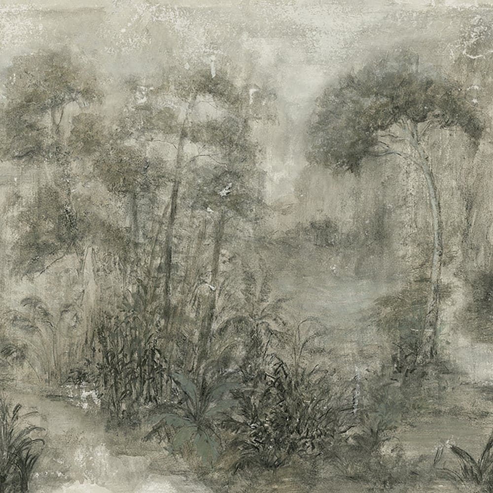 Galerie Wallcoverings City Romance Collection Beige Hazy Forest 6 Panel Wall Mural