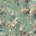 Galerie Wallcoverings City Romance Collection Green Large Floral 4 Panel Wall Mural