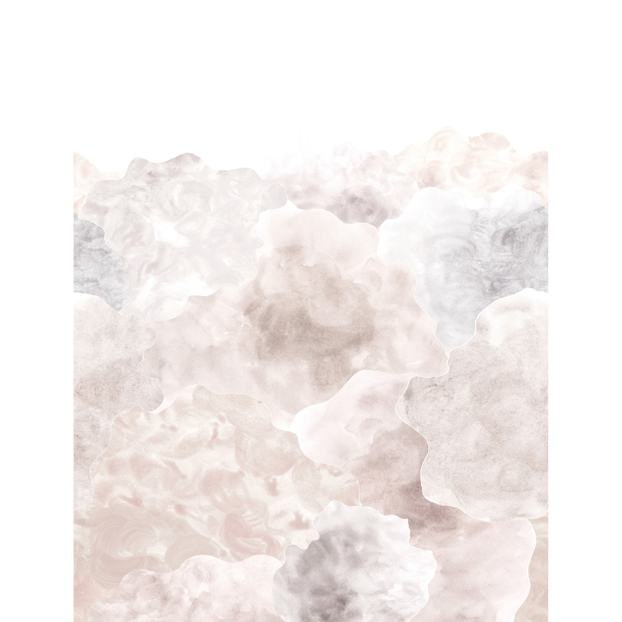 Galerie Wallcoverings Day Dreamers Collection Pink Heaven 78.7 Inches Wide X 9.3 Feet High 4 Panel Wall Mural