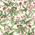 Galerie Wallcoverings Inia Collection All Over Floral Leaf Matte Finish Vinyl On Non Woven Wallpaper Roll
