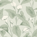 Galerie Wallcoverings Inia Collection Calla Lily Matte Finish Vinyl On Non Woven Wallpaper Roll